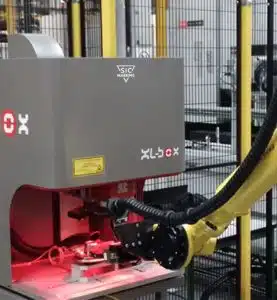 marcado de pieza mecanica en aluminio